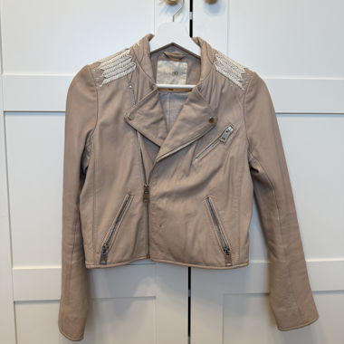 Veste en cuir Maje