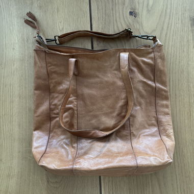 Shopper Leder Camel