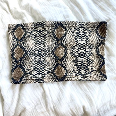 Top a tubo stampa animalier