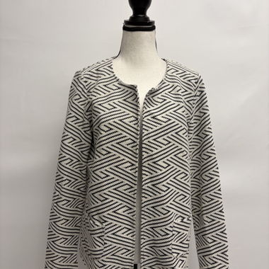 Cardigan aperto Brax crema nero Tg. 40