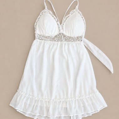 Robe nuisette blanche