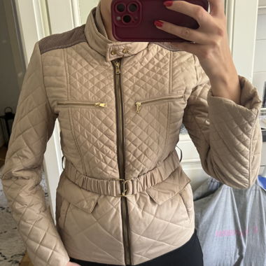 Veste matelassée beige 