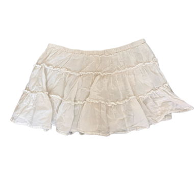Jupe blanche à volants