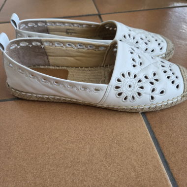 Espadrilles blanches femme