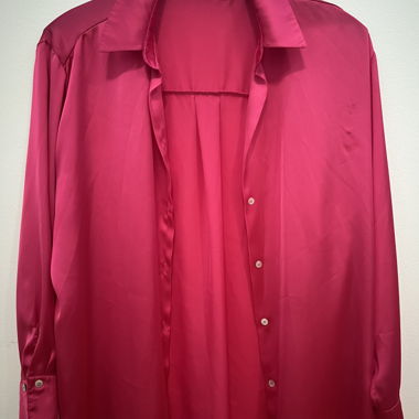 Seidenhemd / Bluse pink - Zara