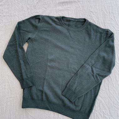 Petrol Merino Wool Sweater