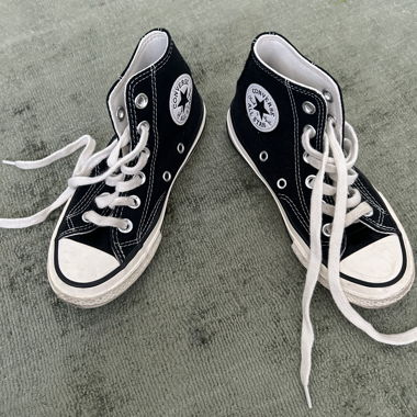 Converse kids shoes black