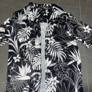 Floral satin shirt