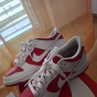 Nike Dunk Low, university red, white