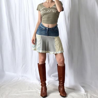 Y2K Ethno Boho Skirt