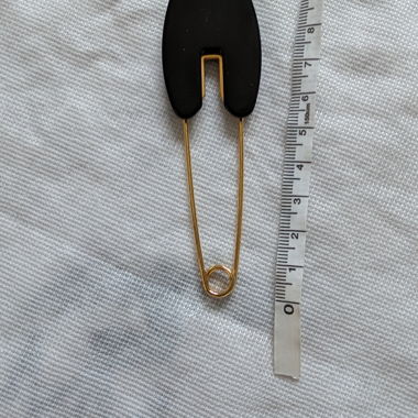 Black Safety Pin