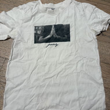 T-shirt blanc à imprimé