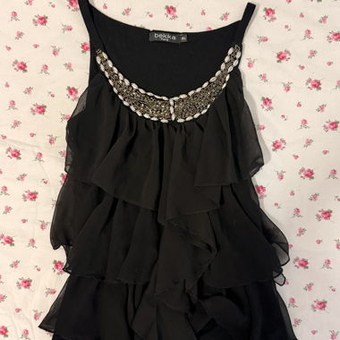 2000’s Bekka Paris Top mit Perlen