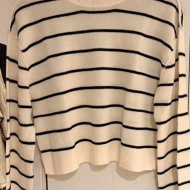 H&M Strickpullover gestreift