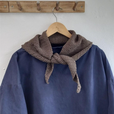Schal handgestrickt