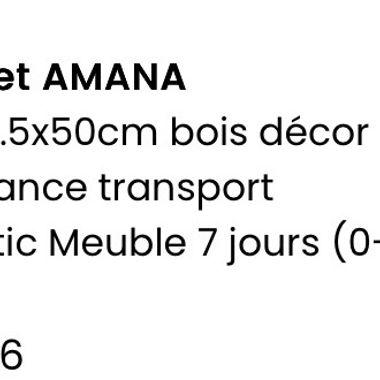 2 tables de chevet