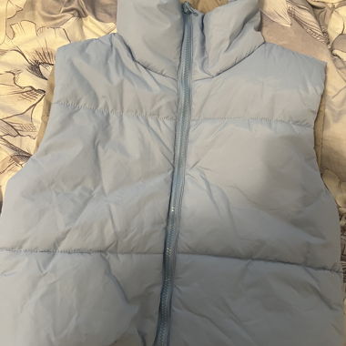 Gilet imbottito azzurro chiaro