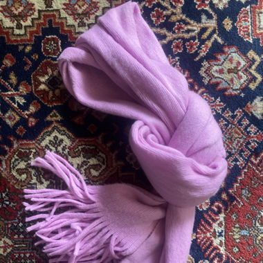 Bright pink long scarf, ultra soft