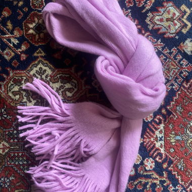 Bright pink long scarf, ultra soft