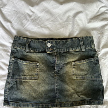Vintage jeans mini skirt