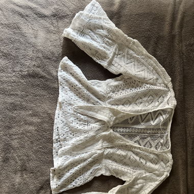Knitted white top 