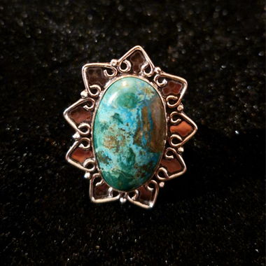 Anello in crisocolla