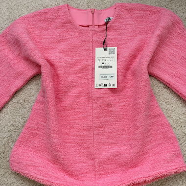 Top Zara rosa Taglia S