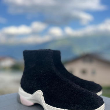 Scarpe Alte con Pelliccia Sintetica