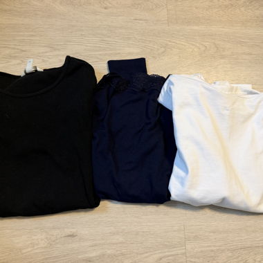 3 long-sleeve tops