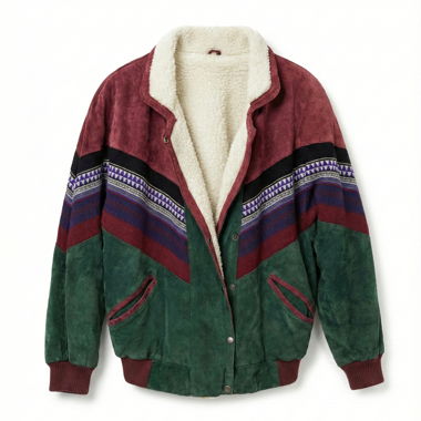 Miss Astor Suede Jacket 90s Shearling Size S/M-38