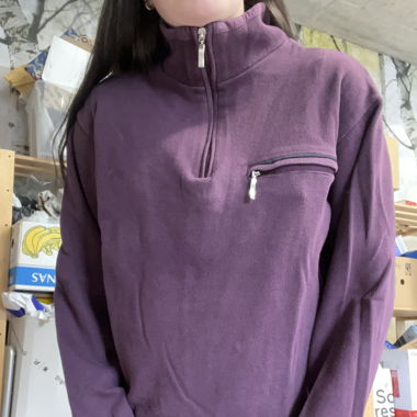 Purple Half Zip Hoodie