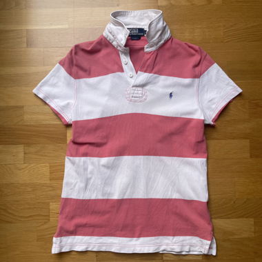 Pink/White Polo Ralph Lauren Poloshirt Grösse M