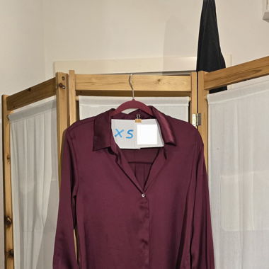 Zara Purple Satin-style Shirt