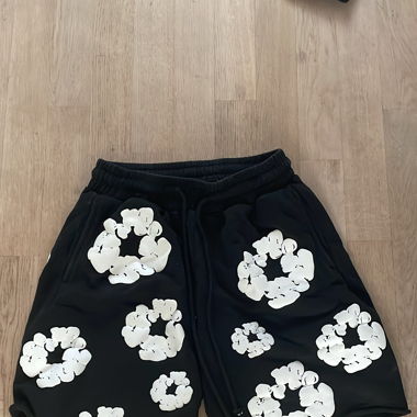 Shorts Denim Tears The Cotton Wreath schwarz