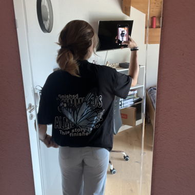 Schwarzes Oversized T-Shirt