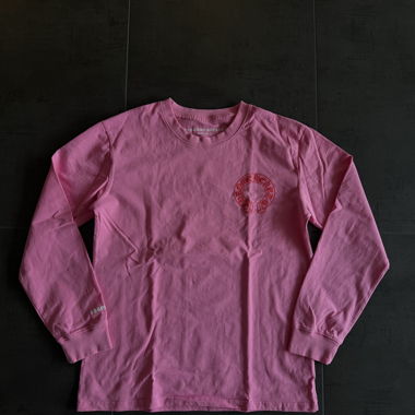 Replica di maglietta rosa a maniche lunghe