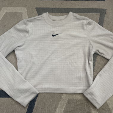 T-shirt à manches longues Nike blanc