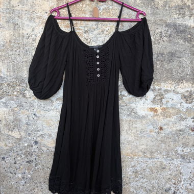 Schwarzes Forever 21 Kleid