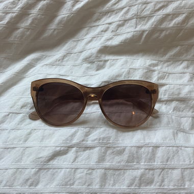Braune Cat-Eye-Sonnenbrille