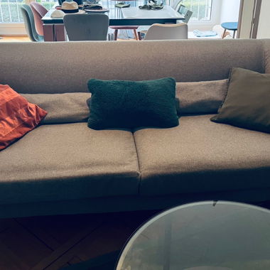 Divano 3 posti stile scandinavo grigio
