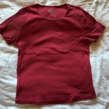 T-shirt rouge Hollister