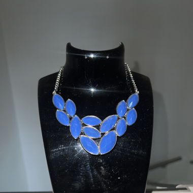 Blaue Halskette Schmuck