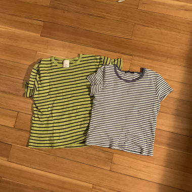 Set of 2 striped T-shirts (top)