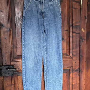 Jean taille haute bleu