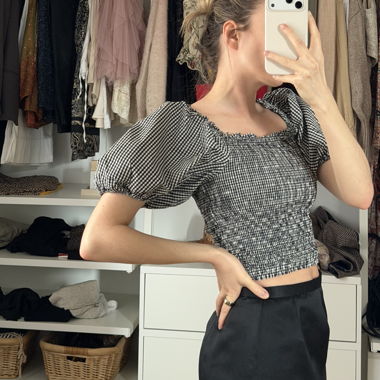 Karierte Bluse