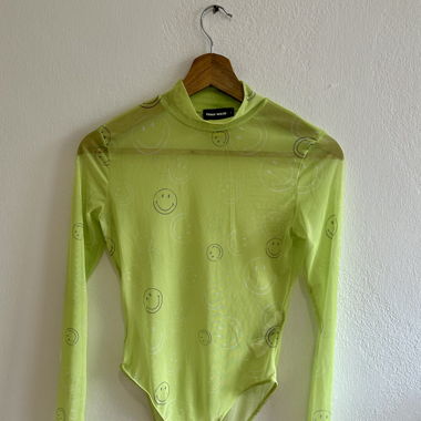 High neck transparent shirt