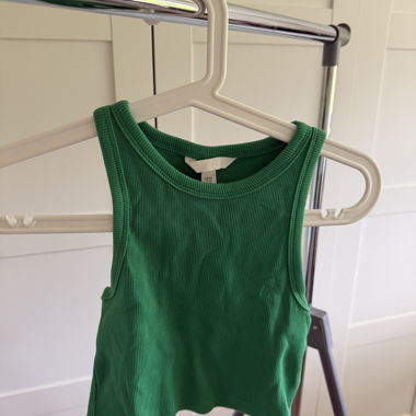 Grünes Rib Tank Top