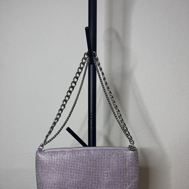 borsetta pochette strass