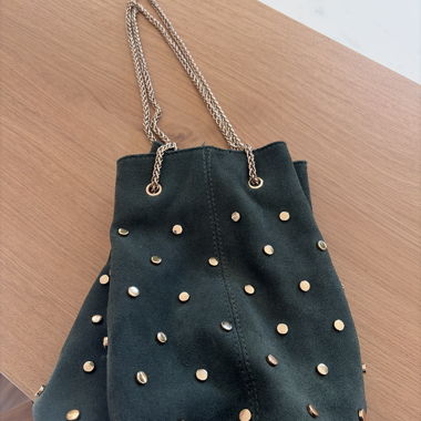 Tasche Grün gold