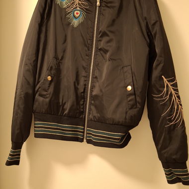 NAVYBOOT Bomberjacke mit Pfauenstickerei